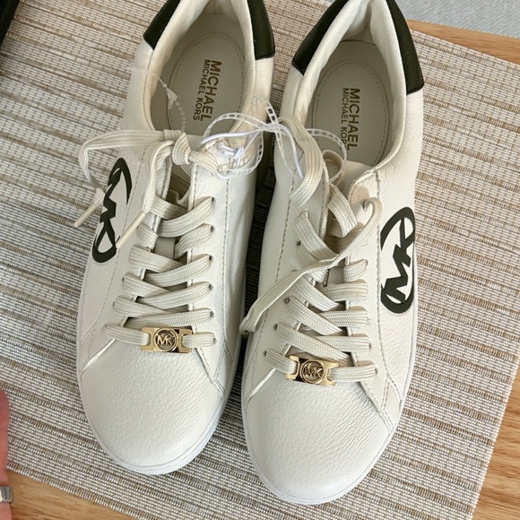 Michael Kors Shoes - Michael Kors Women's Cream and Black Sneakers